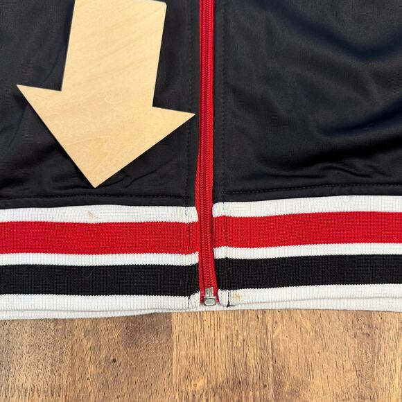 G Unit Track Jacket Vintage Y2K Full Zip Polyester Black Red Size Unisex XLarge - Picture 6 of 12